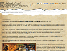 Tablet Screenshot of miguelservetinvestigacion.com